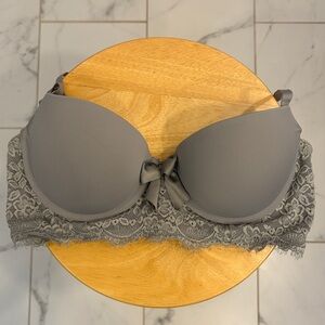 Aerie Lace Longline Bra with Bow Detail